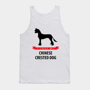 I Love My Chinese Crested Dog Tank Top